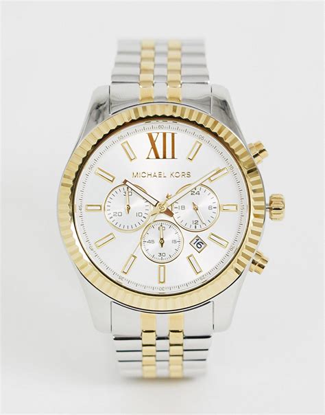 michael kors mk8344 women's lexington watch|Michael Kors Mk8344 Lexington Watch in Metallic .